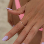 Dainty Moonstone Ring~ Sterling Silver 925 ~ Handmade ~ Gemstone  ~ Minimalist ~ Hippie ~Bohemian~June Birthstone~MR266