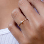 Dainty Rainbow Labradorite Ring ~ Sterling Silver ~ MR034 - Maresia Jewelry