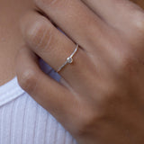 Dainty Rainbow Labradorite Ring ~ Sterling Silver ~ MR034 - Maresia Jewelry