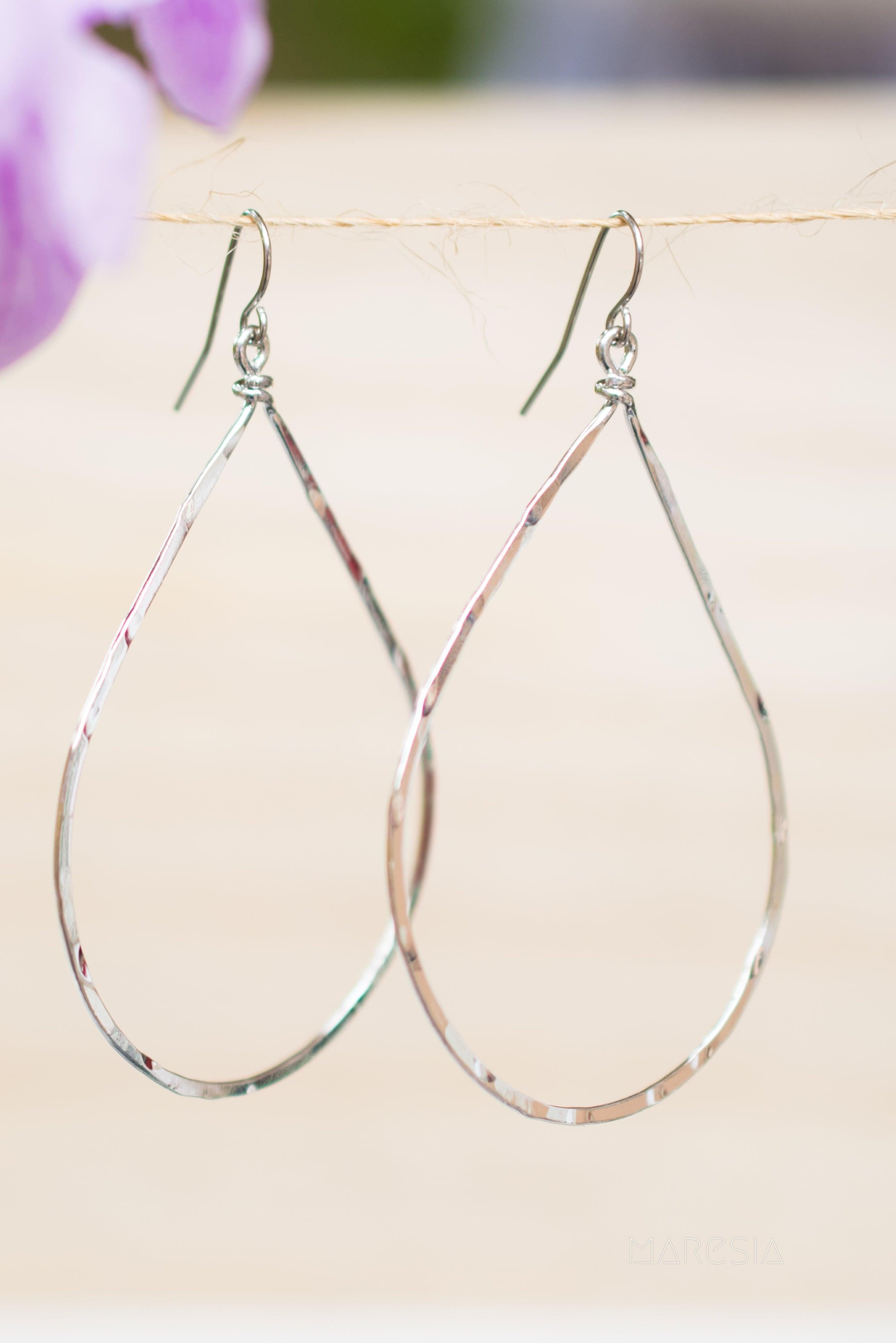 Denise Tear Drop Earrings ~Gold Plated or Silver Plated ~ SME002 - Maresia Jewelry