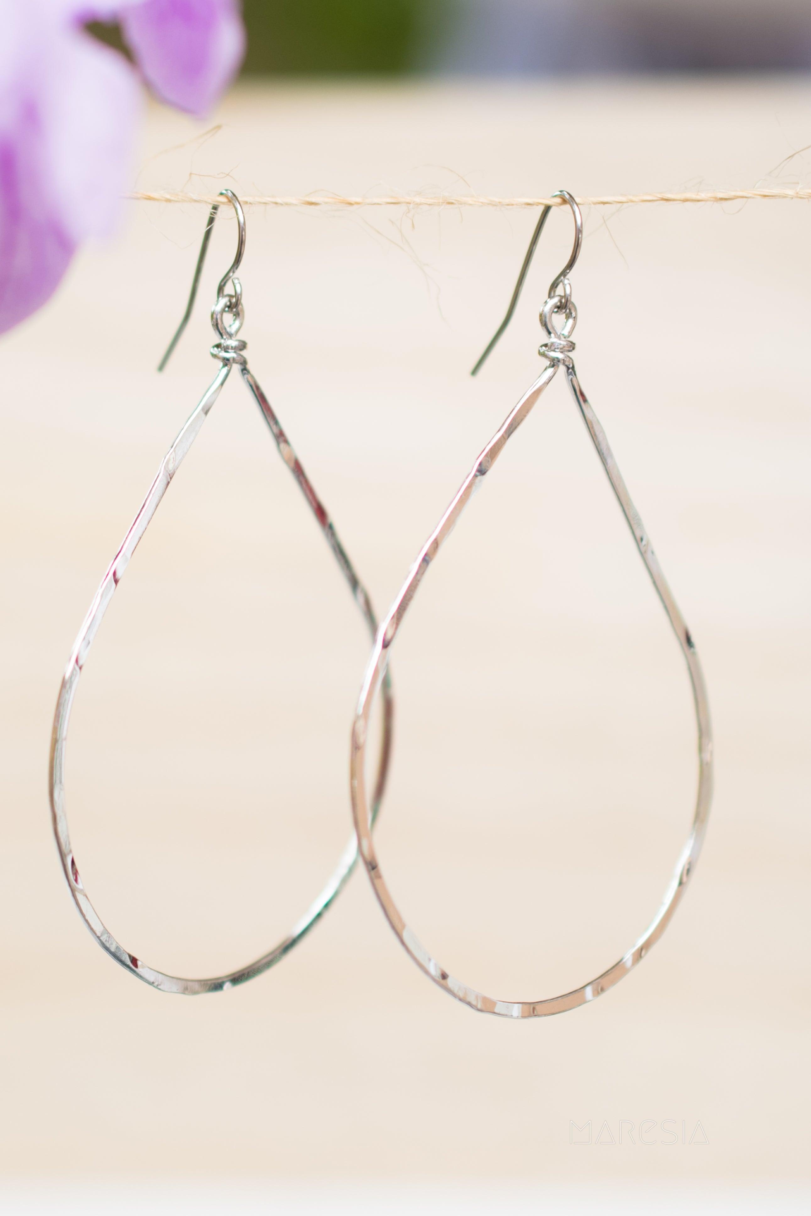 Denise Tear Drop Earrings ~Gold Plated or Silver Plated ~ SME002 - Maresia Jewelry