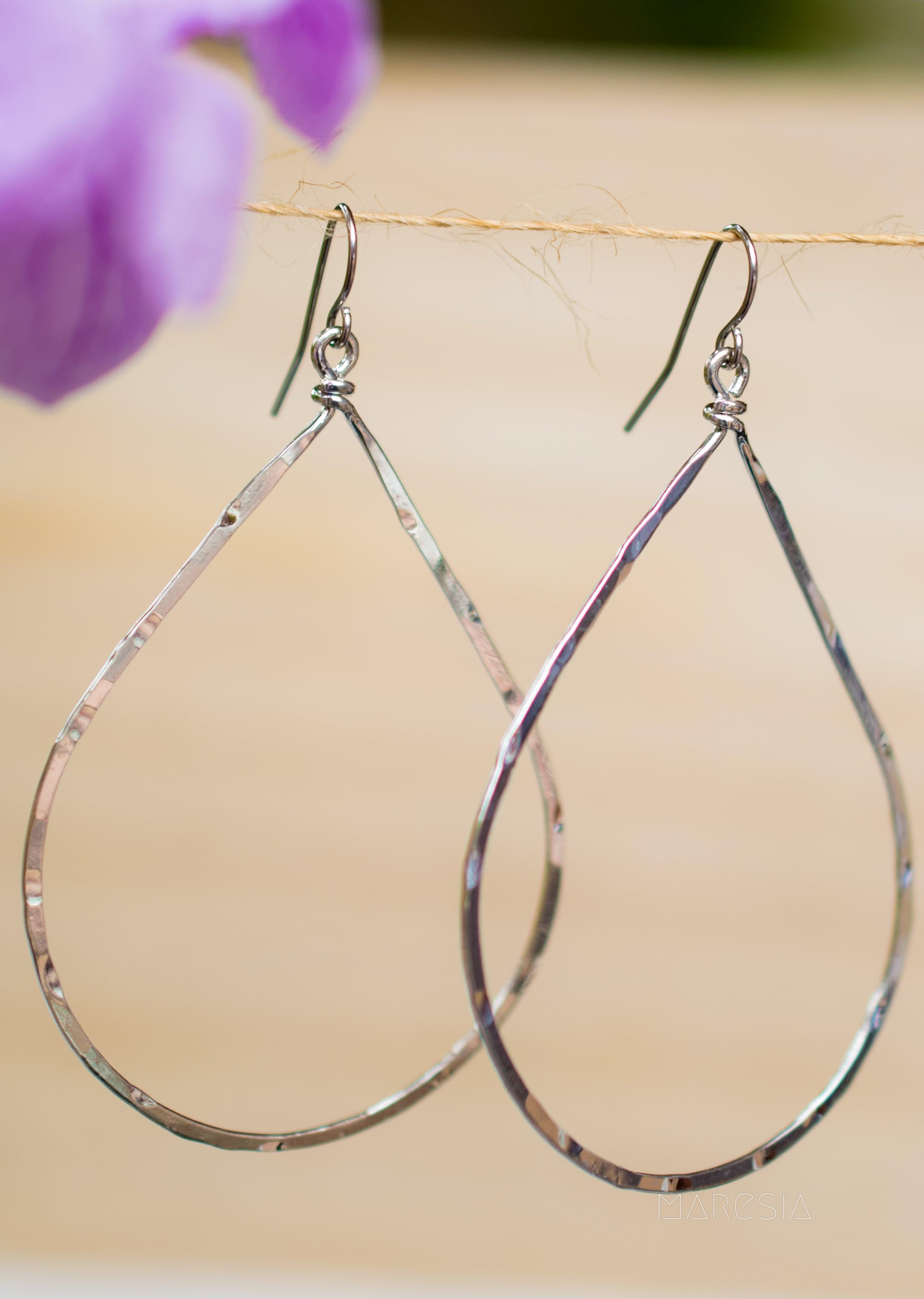 Denise Tear Drop Earrings ~Gold Plated or Silver Plated ~ SME002 - Maresia Jewelry