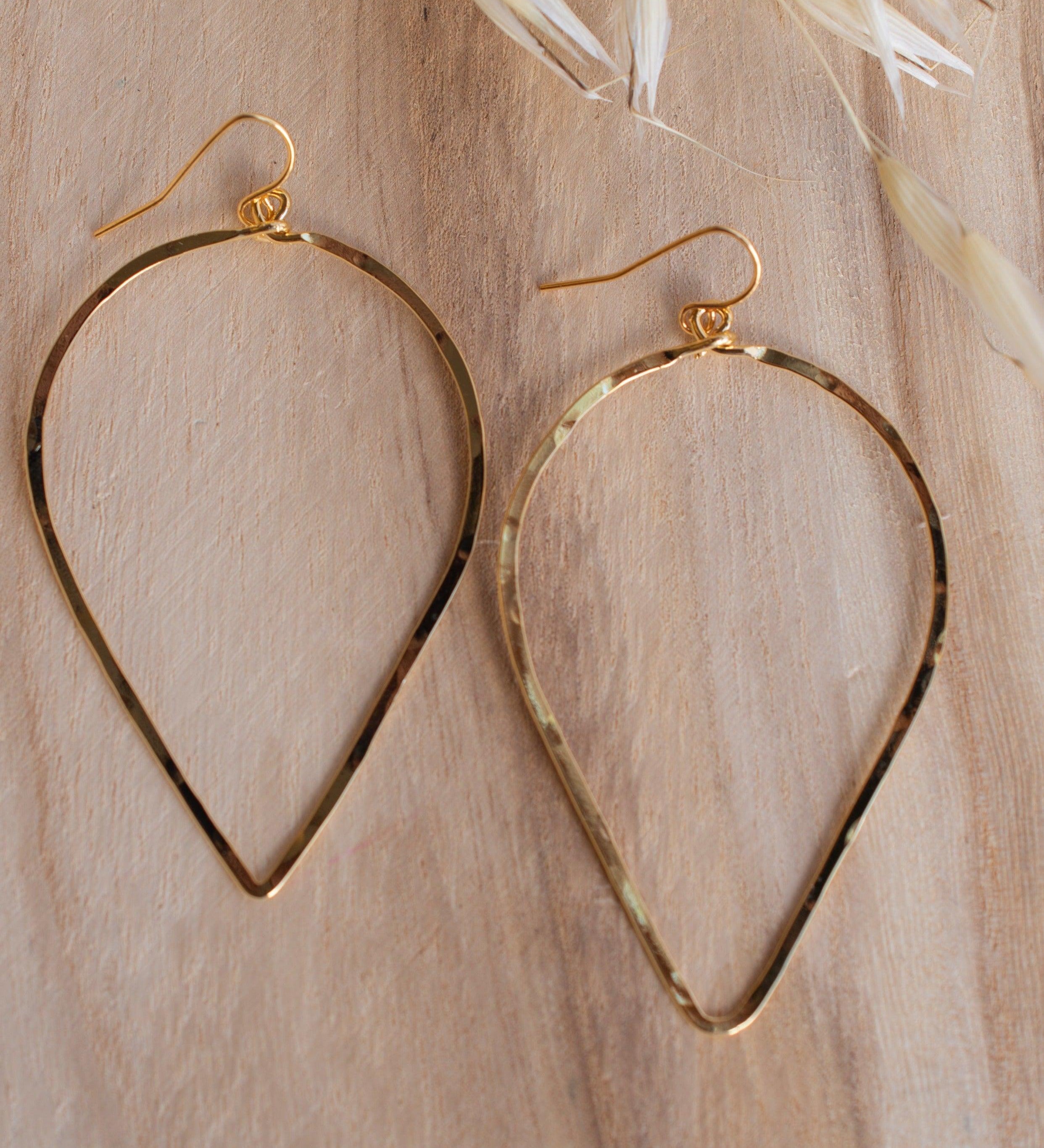 Denise Tear Drop Earrings ~Gold Plated or Silver Plated ~ SME095 - Maresia Jewelry