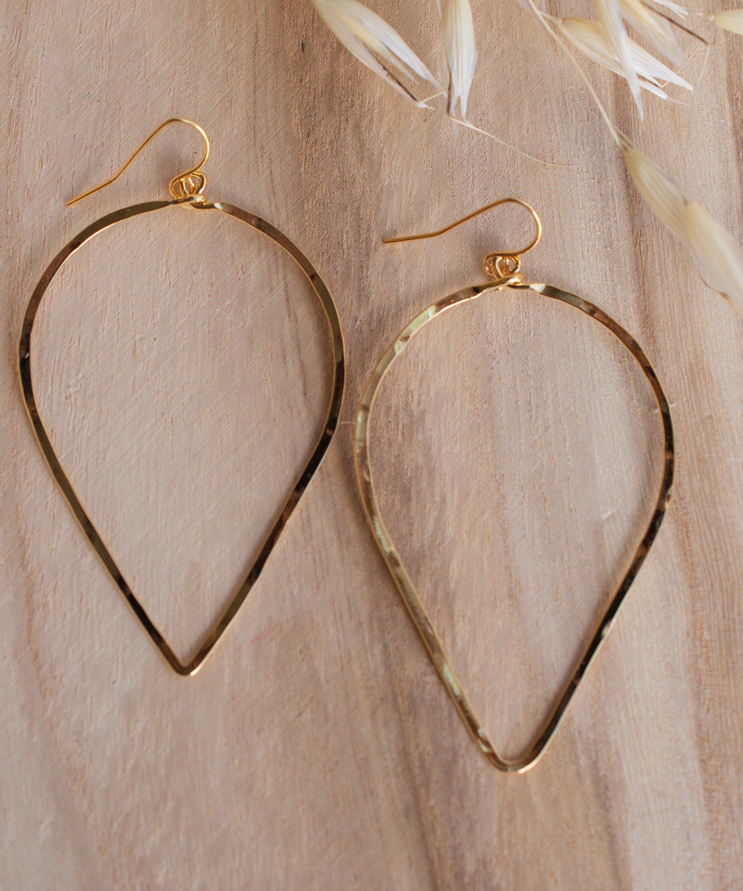 Denise Tear Drop Earrings ~Gold Plated or Silver Plated ~ SME095 - Maresia Jewelry