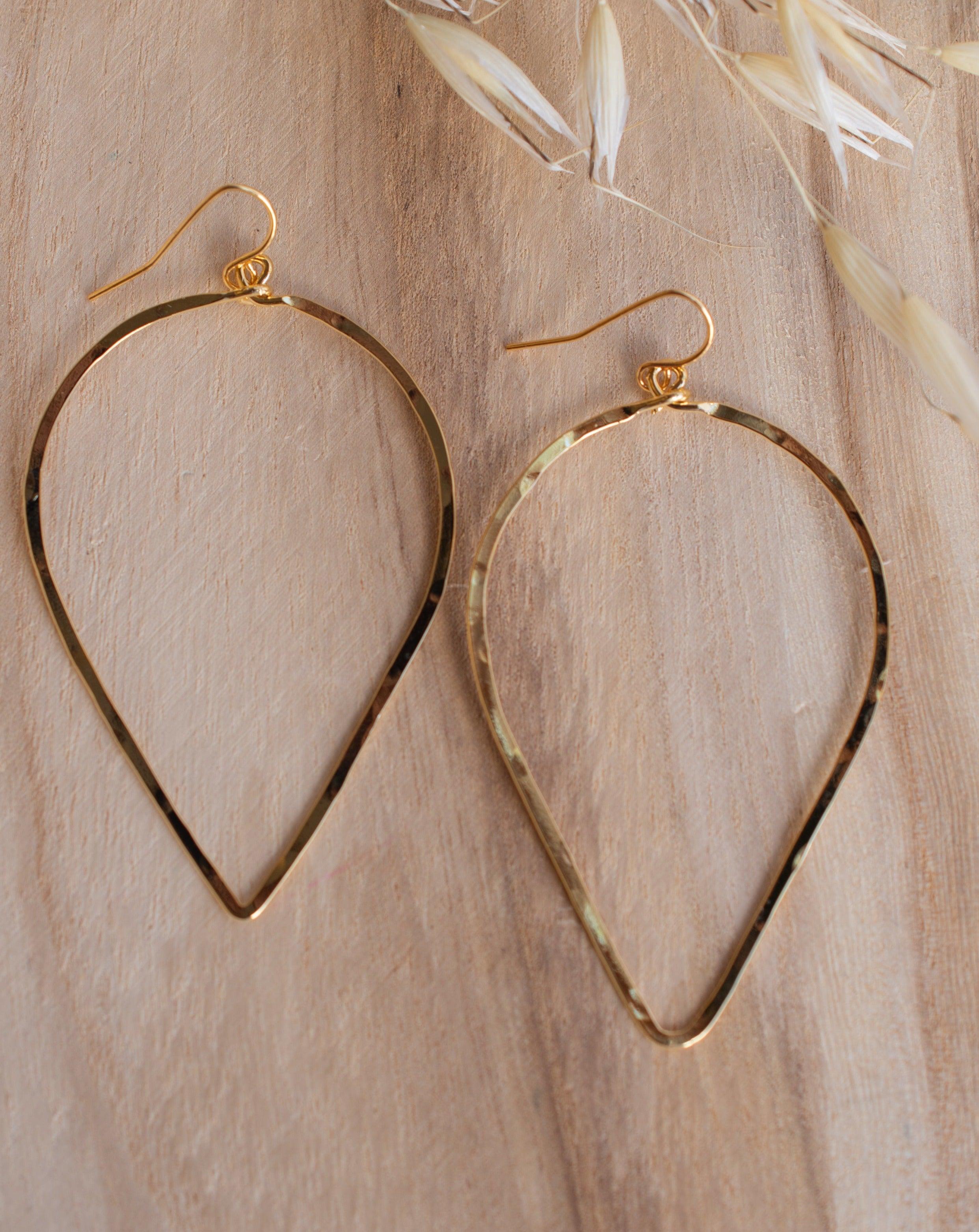 Denise Tear Drop Earrings ~Gold Plated or Silver Plated ~ SME095 - Maresia Jewelry