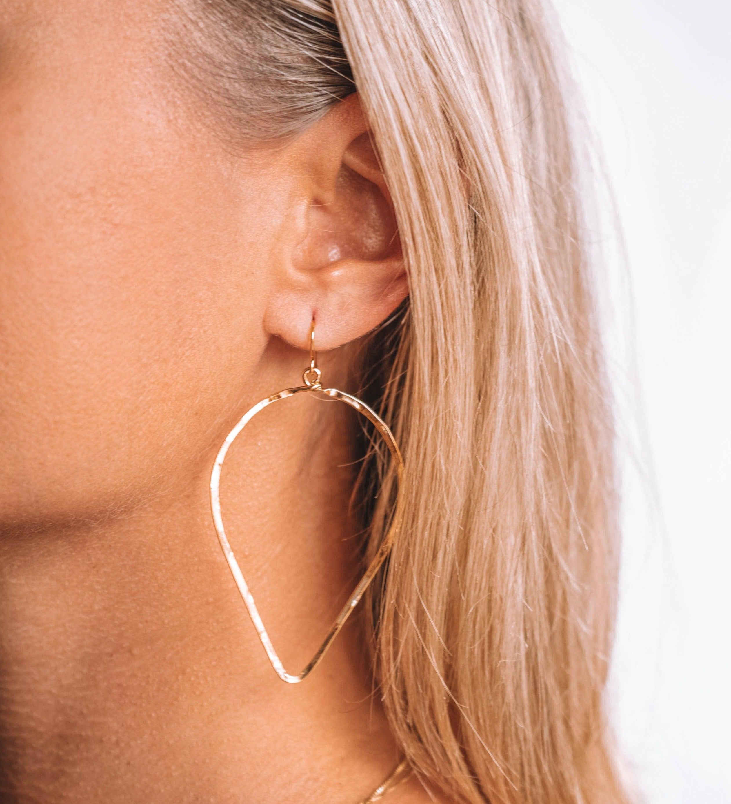 Denise Tear Drop Earrings ~Gold Plated or Silver Plated ~ SME095 - Maresia Jewelry