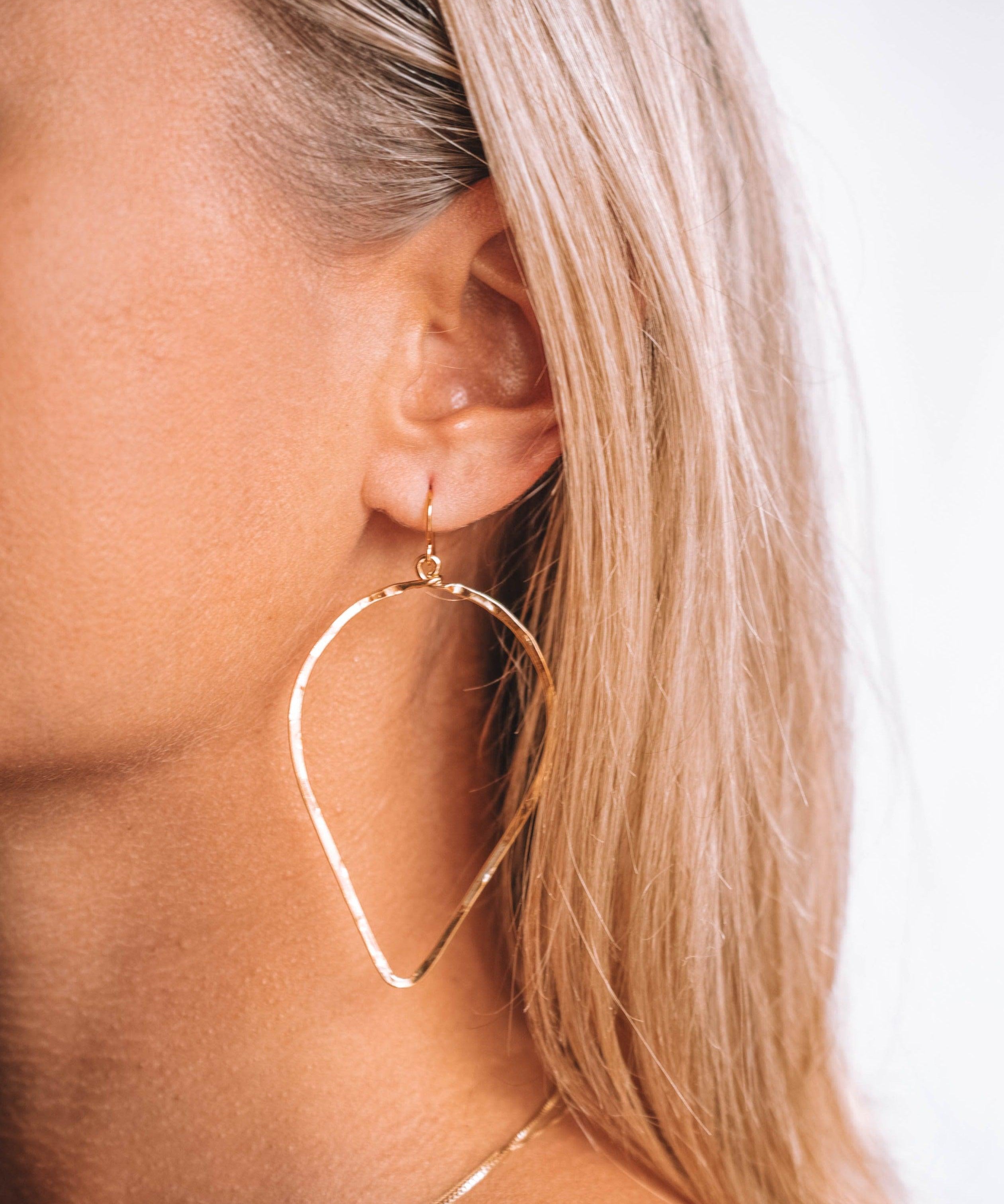 Denise Tear Drop Earrings ~Gold Plated or Silver Plated ~ SME095 - Maresia Jewelry