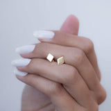 Diamond Shape Earrings ~ Gold Vermeil~ME067 - Maresia Jewelry