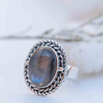 Rainbow Labradorite Ring ~ Gemstone ~ Natural ~Sterling Silver 925 ~ Jewelry ~ Handmade~February Birthstone ~Statement ~Gift ~ MR286
