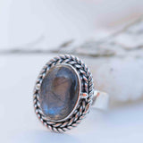 Rainbow Labradorite Ring ~ Gemstone ~ Natural ~Sterling Silver 925 ~ Jewelry ~ Handmade~February Birthstone ~Statement ~Gift ~ MR286
