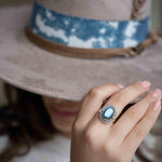 Rainbow Labradorite Ring ~ Gemstone ~ Natural ~Sterling Silver 925 ~ Jewelry ~ Handmade~February Birthstone ~Statement ~Gift ~ MR286
