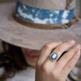 Rainbow Labradorite Ring ~ Gemstone ~ Natural ~Sterling Silver 925 ~ Jewelry ~ Handmade~February Birthstone ~Statement ~Gift ~ MR286