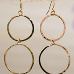 Double Circle Earrings ~Gold Plated or Silver Plated ~ SME019 - Maresia Jewelry