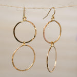 Double Circle Earrings ~Gold Plated or Silver Plated ~ SME019 - Maresia Jewelry