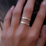 Double Thin Band Ring ~ Sterling Silver 925 ~ MR146 - Maresia Jewelry
