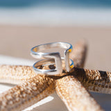 Double Thin Band Ring ~ Sterling Silver 925 ~ MR146 - Maresia Jewelry