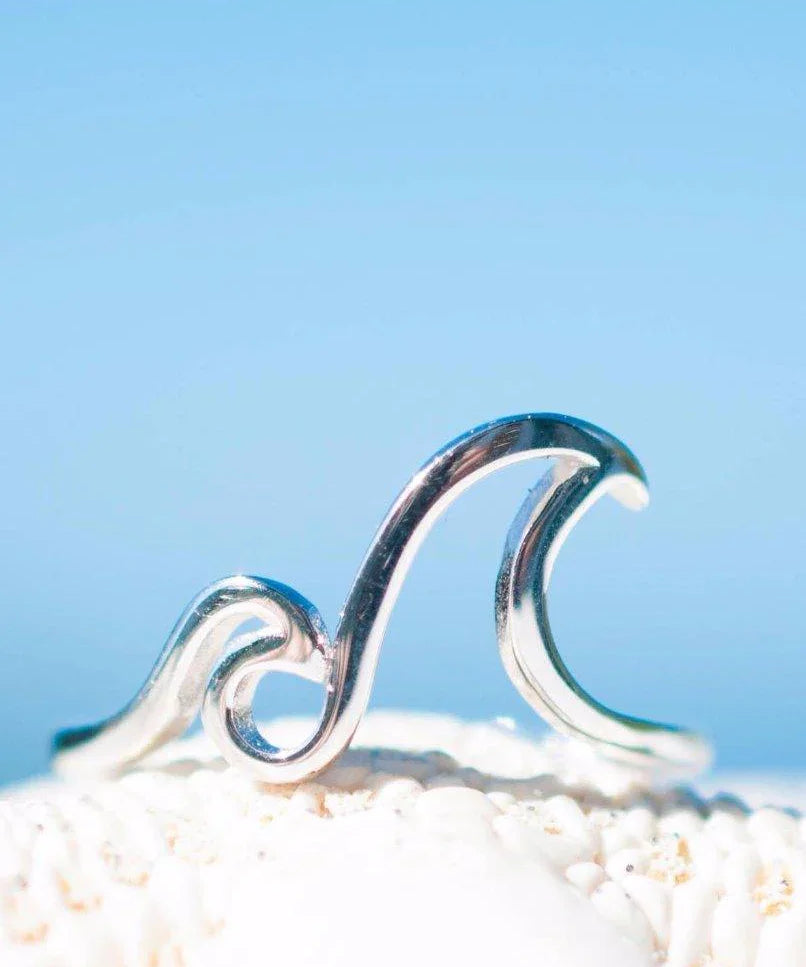 Double Wave Ring ~Sterling Silver 925 ~ SMR075 - Maresia Jewelry