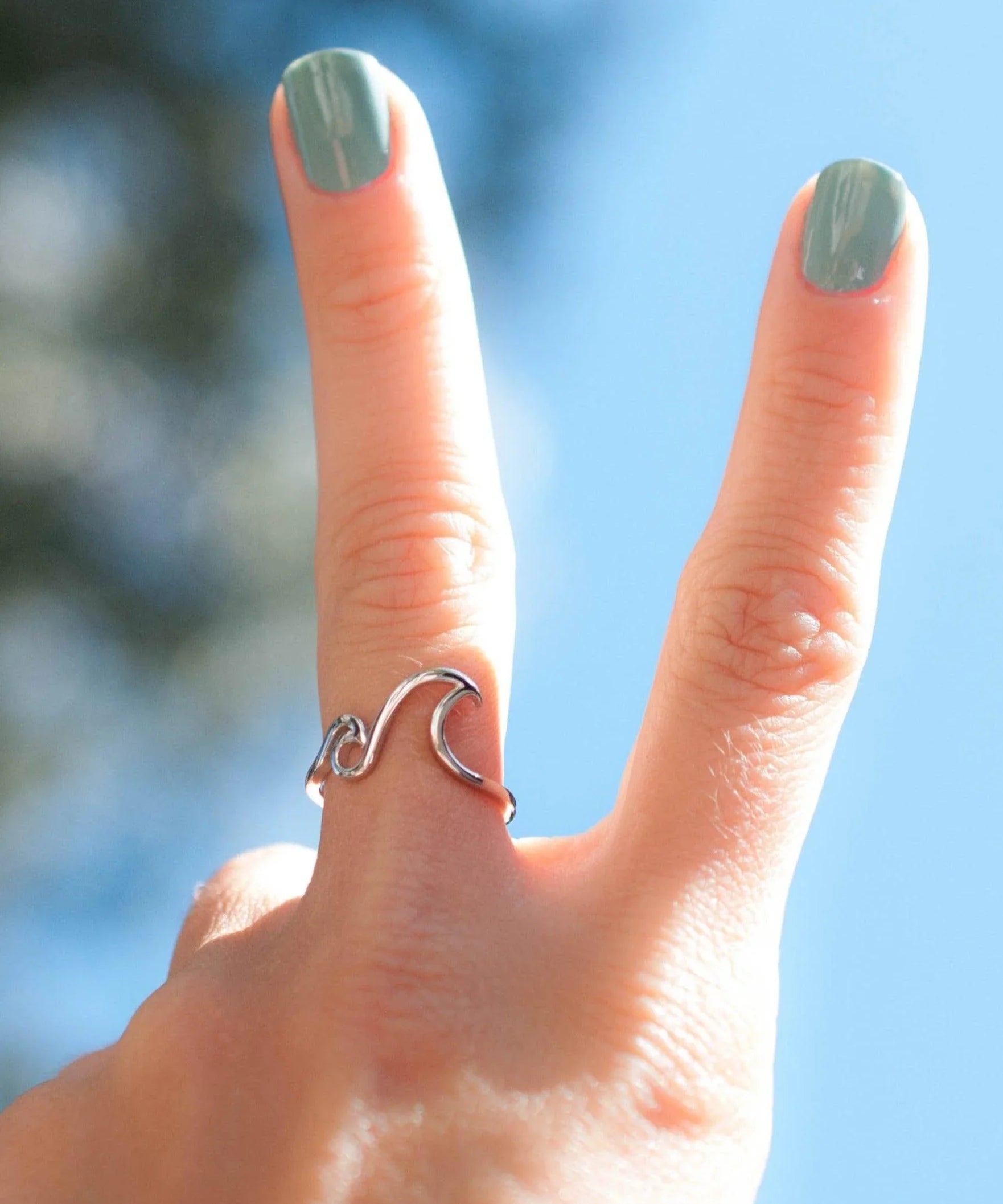 Double Wave Ring ~Sterling Silver 925 ~ SMR075 - Maresia Jewelry