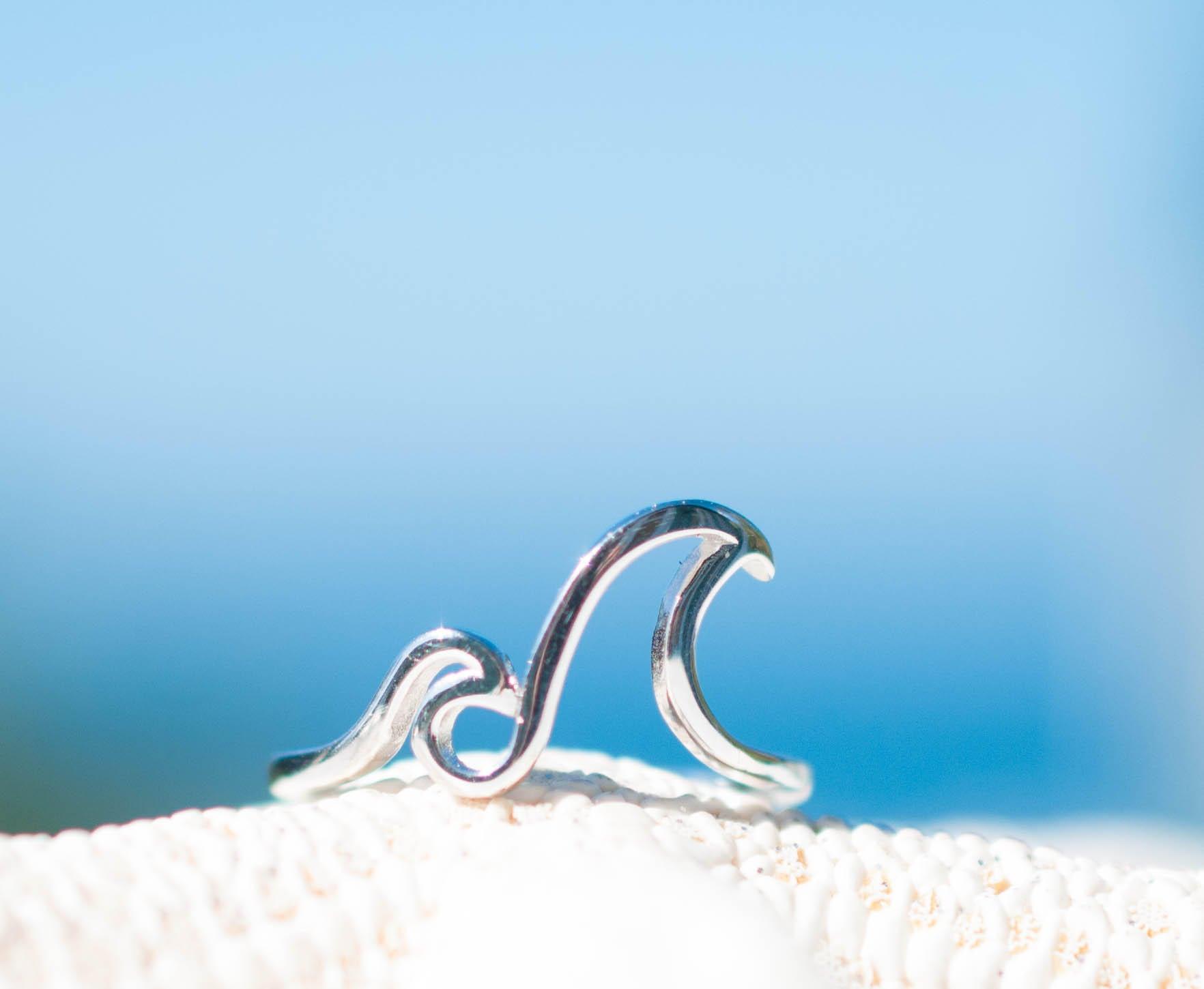 Double Wave Ring ~Sterling Silver 925 ~ SMR075 - Maresia Jewelry