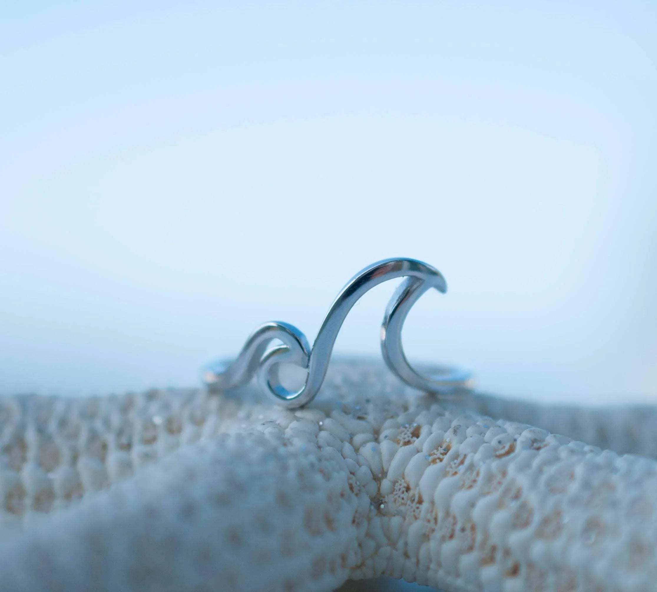 Double Wave Ring ~Sterling Silver 925 ~ SMR075 - Maresia Jewelry