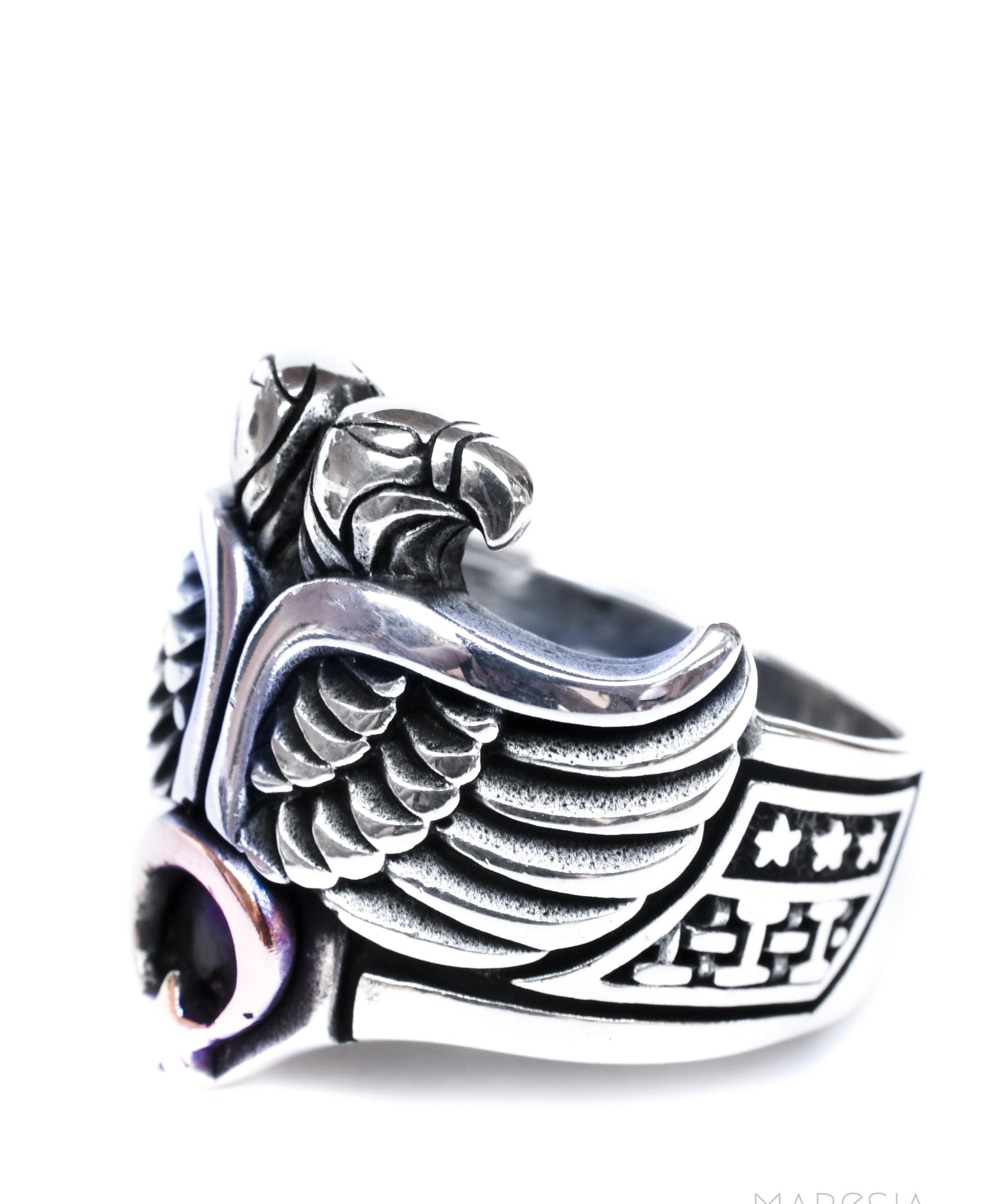 Eagle Men's Ring ~ Sterling Silver 925 ~ - Maresia Jewelry