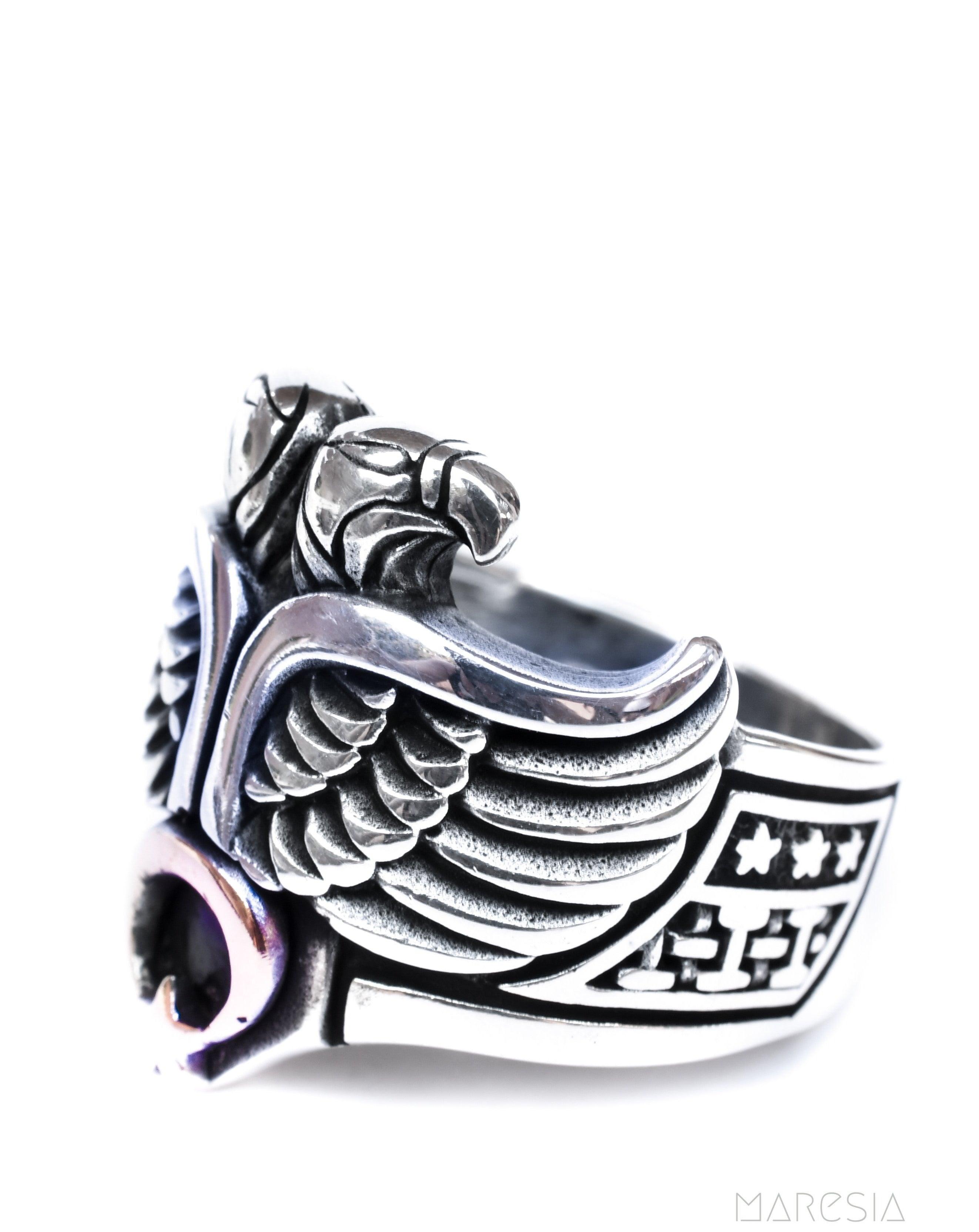 Eagle Men's Ring ~ Sterling Silver 925 ~ - Maresia Jewelry