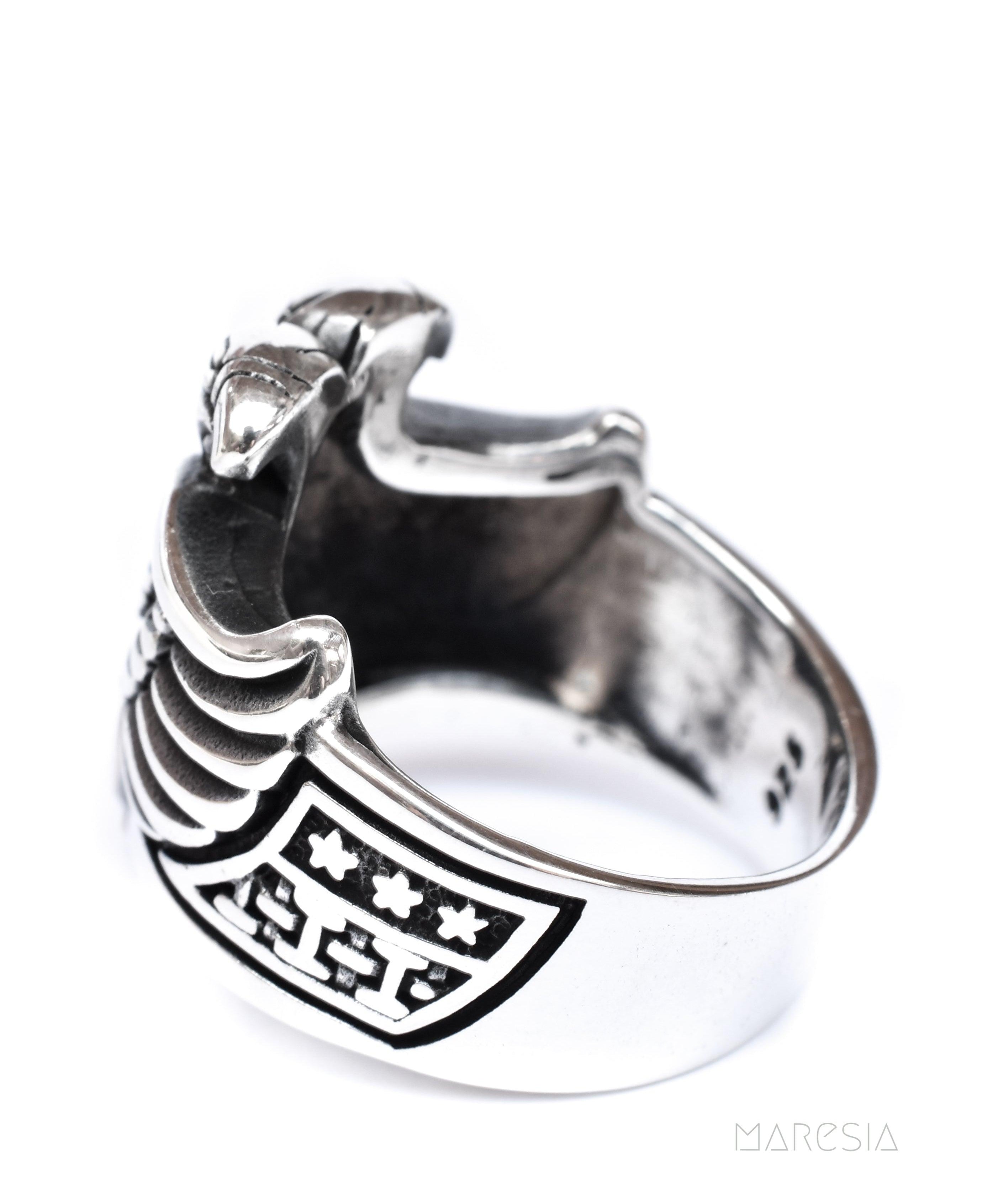 Eagle Men's Ring ~ Sterling Silver 925 ~ - Maresia Jewelry