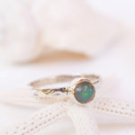 Ethiopian Opal Ring ~ Sterling Silver 925 ~ MR209 - Maresia Jewelry