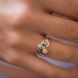 Ethiopian Opal Ring ~ Sterling Silver 925 ~ MR209 - Maresia Jewelry