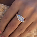Moonstone Ring ~ Sterling Silver 925 ~ Handmade ~ Gemstone ~ Statement ~ Everyday ~ Hippie ~Bohemian~June Birthstone~ MR266