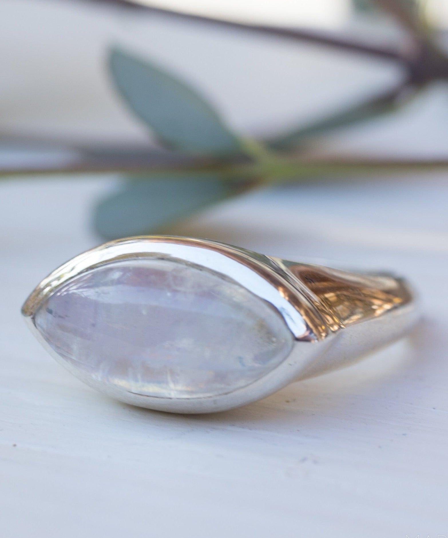 Moonstone Ring ~ Sterling Silver 925 ~ Handmade ~ Gemstone ~ Statement ~ Everyday ~ Hippie ~Bohemian~June Birthstone~ MR266
