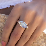 Moonstone Ring ~ Sterling Silver 925 ~ Handmade ~ Gemstone ~ Statement ~ Everyday ~ Hippie ~Bohemian~June Birthstone~ MR266