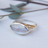 Moonstone Ring ~ Sterling Silver 925 ~ Handmade ~ Gemstone ~ Statement ~ Everyday ~ Hippie ~Bohemian~June Birthstone~ MR266