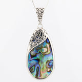 Feliz Pendant ~ Abalone or Coral ~ Sterling Silver 925 - Maresia Jewelry