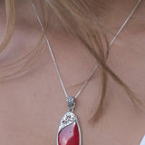 Feliz Pendant ~ Abalone, Mother of Pearl or Coral ~ Sterling Silver 925 ~SMP001 - Maresia Jewelry