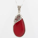 Feliz Pendant ~ Abalone or Coral ~ Sterling Silver 925 - Maresia Jewelry