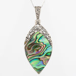 Flora Pendant ~ Abalone or Mother of Pearl ~ Sterling Silver 925 - Maresia Jewelry