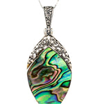 Flora Pendant ~ Abalone or Mother of Pearl ~ Sterling Silver 925 - Maresia Jewelry
