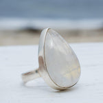 Floripa Moonstone Ring ~ Sterling Silver 925 ~ MR192 - Maresia Jewelry