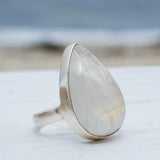Floripa Moonstone Ring ~ Sterling Silver 925 ~ MR192 - Maresia Jewelry
