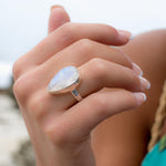 Floripa Moonstone Ring ~ Sterling Silver 925 ~ MR192 - Maresia Jewelry
