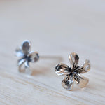 Flower Stud Earrings ~ Sterling Silver 925 ~ SME080 - Maresia Jewelry