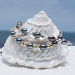 Fresh Water Peacock Pearl Bracelet ~ Gold Filled or Sterling Silver 925 ~ MB009 - Maresia Jewelry