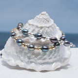 Fresh Water Peacock Pearl Bracelet ~ Gold Filled or Sterling Silver 925 ~ MB009 - Maresia Jewelry