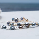 Fresh Water Peacock Pearl Bracelet ~ Gold Filled or Sterling Silver 925 ~ MB009 - Maresia Jewelry
