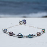 Fresh Water Peacock Pearl Bracelet ~ Gold Filled or Sterling Silver 925 ~ MB009 - Maresia Jewelry