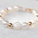Fresh Water Pearl Bracelet ~Gold Filled or Sterling Silver 925 ~ MB013 - Maresia Jewelry