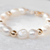 Fresh Water Pearl Bracelet ~Gold Filled or Sterling Silver 925 ~ MB013 - Maresia Jewelry