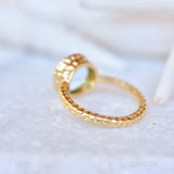 Gabi Blue Topaz Ring ~ 18k Gold Plated ~ SMR113 - Maresia Jewelry