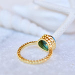 Gabi Copper Turquoise Gold Ring ~ 18k Gold Plated ~ SMR104 - Maresia Jewelry